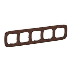 Legrand 754455 frame Valena Allure 5-WAY LEATHER, (brown)