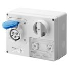 Gewiss GW66039 horizontal with housing 32A/5 pin 230V IP44 socket