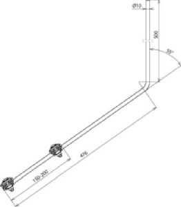Dehn & Söhne 101110 Catch tip D 10mm L 1000mm