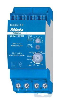 Eltako 30014047 DALI gateway FDG14 RS485 bus gateway 2TE