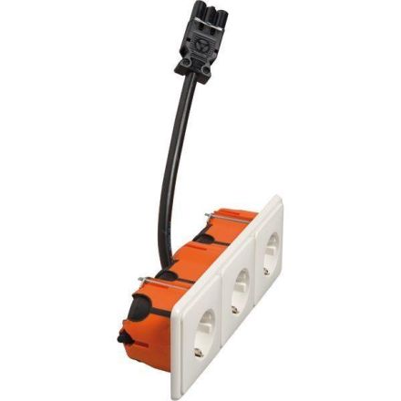 Hochköpper 76431 D 80.6613/673.02 SI GE30 LD triple socket SCHUKO