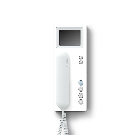 Siedle BTSV 850-03 WH/W bus telephone standard with colour monitor in white high gloss/white