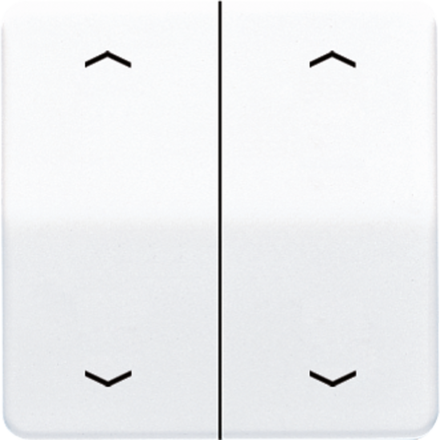 Jung CD595MPWW rocker switch 2-way, with 4 arrow symbols, Duroplast, CD series, alpine white