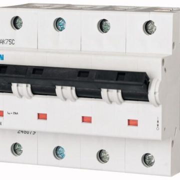 Eaton PLHT-B40/4 miniature circuit breaker, 40A, 4p, B-char, 248079