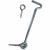 REWWER-TEC 054.000140.00 Storm hook galvanized Art.54/140 with eyelet