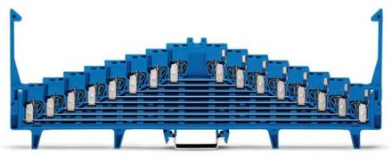 Wago 727-133/002-000 terminal block 0.08-1.5qmm 8 levels blue 10A