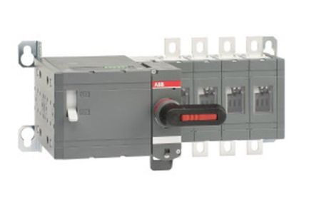 ABB Stotz-Kontakt OTM250E4M230C, load-break switch with motor, 4-pole, 250A, with handle for manual operation, 1SCA115290R1001
