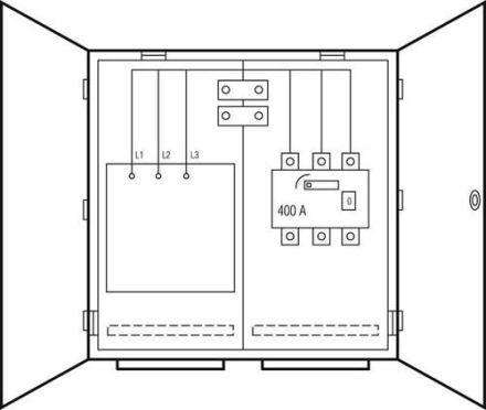 ABN WMS11155 250A LS3x400A 800x800x225mm 5-p transformer measuring cabinet ( WMS111-55 )