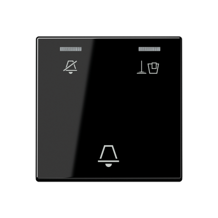Jung ACUKO5MSW hotel rocker, external unit, symbols do not disturb, tidy up room and bell, Series A, black