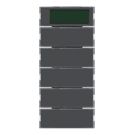 BERKER 75665785 KNX push button sensor S.1/B.3/B.7 | 5-way, temperature controller, display | polar white glossy