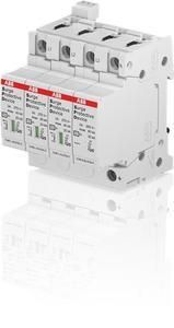 ABB Stotz-Kontakt OVR T2 3N 40-275s P TS QS, OVR T2 3N 40-275s P TS QS SPD T2 with reserve voltage 230/400V TT/TNS 3P, 2CTB815704R0800