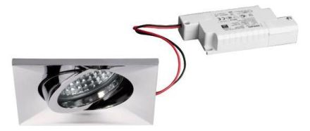 Brumberg 39327023 230V AC 6W 3000K chrome LED recessed ceiling spotlight