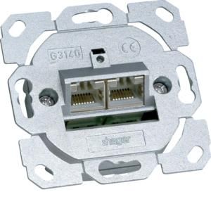 TEHALIT G3140 data socket Cat.6A 2-way 8/8-pin
