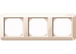 MERTEN 389344 frame 3-way white glossy 1-M