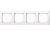 MERTEN 478425 frame 4-way active white glossy