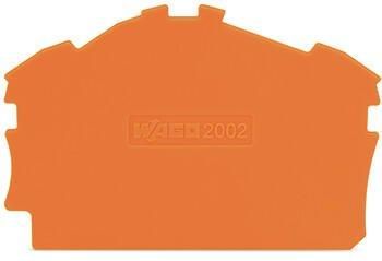 Wago 2002-6392 orange 0.8mm end plate and intermediate plate