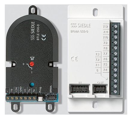 Siedle 200049335-01 BTLE 051-05 with bus call button matrix black door loudspeaker module
