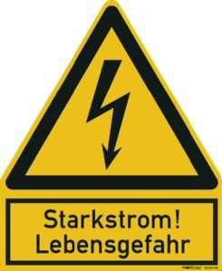 PROTEC.class 05102156 Test labels and warning signs PWZSS (200x244mm) Warning sign high voltage