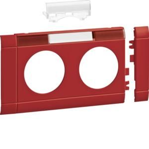 TEHALIT GB080213020 Modular panel 2-way plug labeled 80mm red