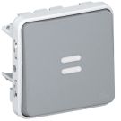 Legrand 069542 rocker switch illuminated 1-pole damper Modular Plex, (grey)