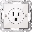 MERTEN MEG2151-0319 USA socket insert 15A polar white glossy