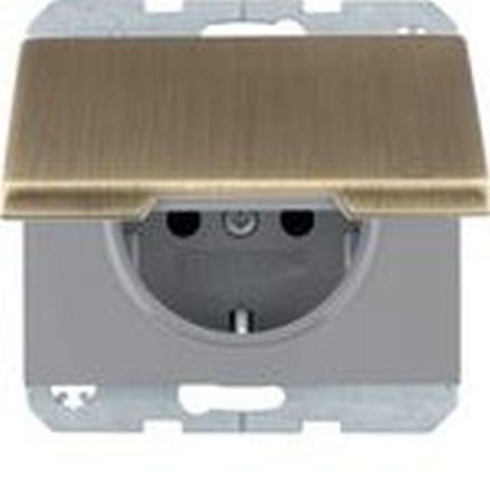 Berker MAN0104317 socket SCHUKO m KD erh BS K.5 brass
