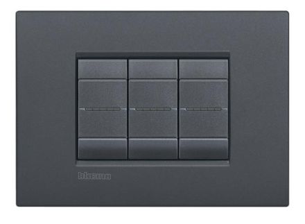Bticino LNC4803AR LL-AIR frame 3-MOD, (anthracite)