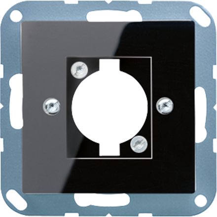 Jung A568-1BFSW cover for loudspeaker socket, for XLR connectors (D series), thermoplastic, series A, black