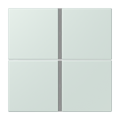 Jung LC404TSA215 button set 4-way, F40, LS series, pale cerulean ( LC32034 )