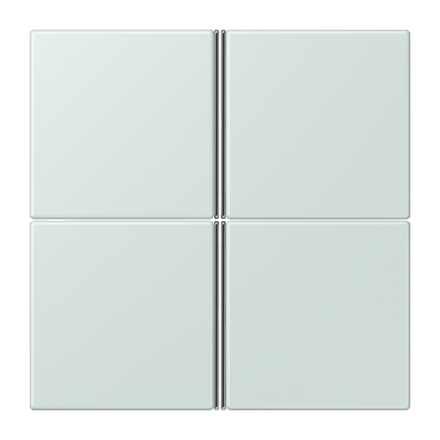 Jung LC404TSA215 button set 4-way, F40, LS series, pale cerulean ( LC32034 )