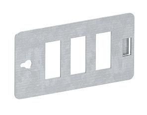 OBO Bettermann CP45-TP 3SI for 3 connectors carrier plate snap-in, 6108024
