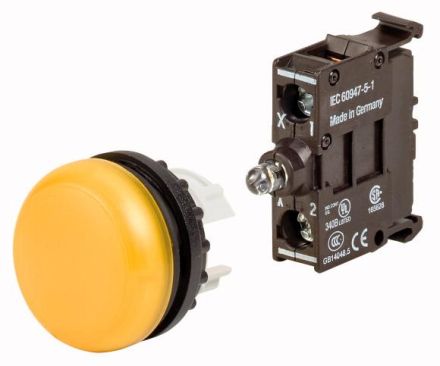 Eaton M22-LY-LEDC-BVP complete unit, indicator light, floor mounting, 168778
