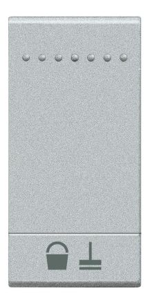 Bticino NT4915MR rocker switch 'Clean room' 1m TECH, (aluminium)
