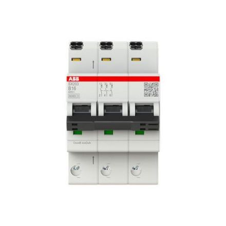 ABB Stotz-Kontakt 2CDS253003R0165 SX203-B16 Flexline B-Char.6kA 16A 3P circuit breaker