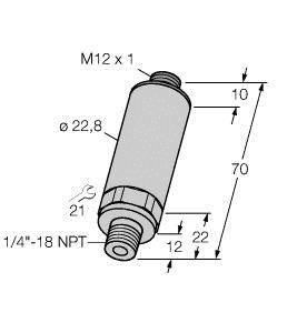 Turck 6831512 PT01VR-13-LU2-H1131 pressure transmitter