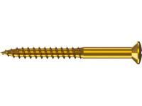 Reisser 007995M011-0500304-1 DIN 7995 wood screws Liseko PZ, 5.0 x 30, brass, plain, pack of 200