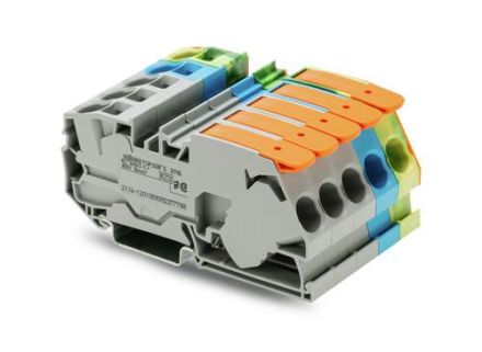Wago 2116-1201/605-038 with orange end plate three-phase set