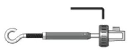 ABB Stotz-Kontakt Wire Tensioner, Ga , LS TENSIONER tensioner / gripper for safety wire pull switch systems galvanized , 2TLA050210R4030