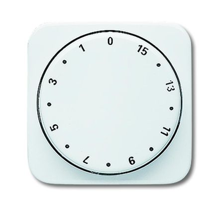 Busch-Jaeger 1770-214-102 Central plate, with rotary knob, with print alpine white
