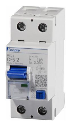 Doepke DFS2 080-2/0.50-A residual current device two-pole 80A 0.50A Type A, 09157601
