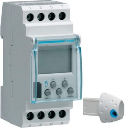 Hager EG103D weekly timer 1W/16A 2PLE digital