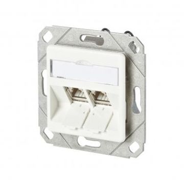 METZ CONNECT 2 Port 180° UPk RAL9010 C6A module, 130B11D21102-E