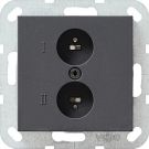 Gira 040228 Stereo speaker socket System 55 anthracite