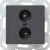 Gira 040228 Stereo speaker socket System 55 anthracite
