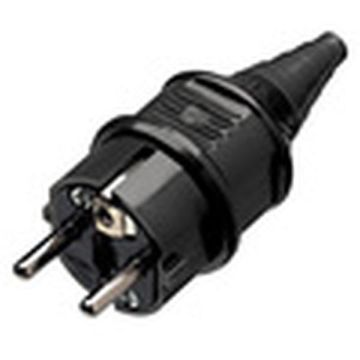 Mennekes 10754 16A2P+E 230V black IP44 plug SCHUKO
