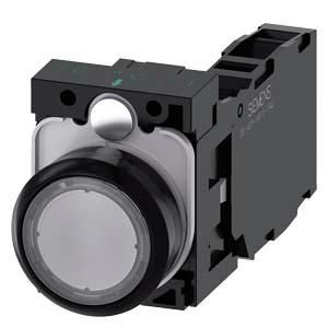 Siemens 3SU1100-0AB70-1FA0 push button 22mm round clear 1S1OE