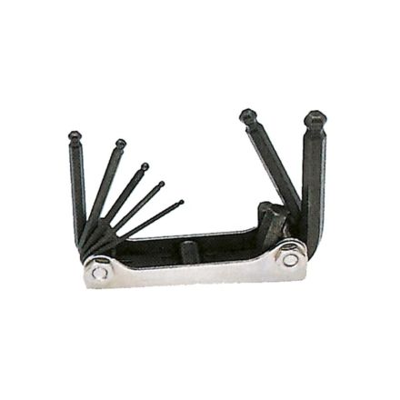 HAUPA 100917 Wrench set 6-edge folding handle 7pcs