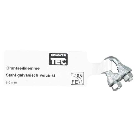 REWWER-TEC 265121 EAN wire rope clamps 6mm galvanized