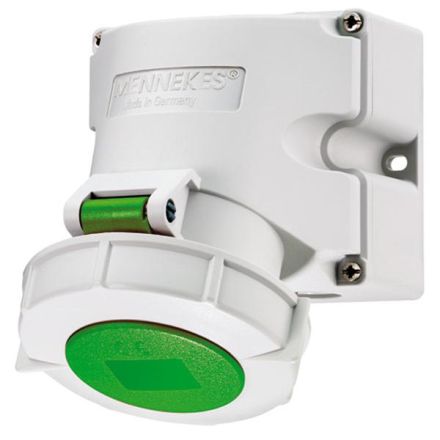 Mennekes 9124 TwinCONTACT 16A4p10h 100-300Hz wall socket