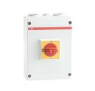 ABB Stotz-Kontakt OTP25A4M, safety switch 4-pole 15 kW 400V with red-yellow handle, 1SCA022401R1220